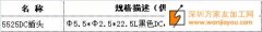 寻找做如图5525DC插头和1836双并线的加工厂