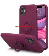 找纯液态硅胶材质的手机壳，如图，带指环扣，出亚马逊