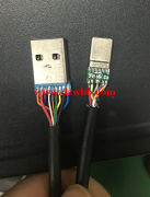 长期外发USB3.0 Type-c数据线公头焊接