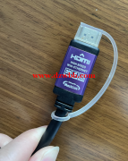 HDMI防尘盖，带尾巴。PVC透明料做，按照样品开模 已找到