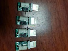 找则插苹果母座，白胶过高温回流焊，尺寸如