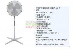 4款风扇数量如图所示，现金交易！