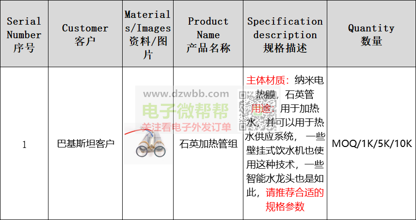 石英加热管组厂家请联系,出口巴基斯坦!长单 石英加热管组厂家请联系,出口巴基斯坦!长单