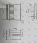 急购800000套，如图端子胶壳！