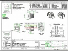 求购如图防水HDMI插座带面板，数量1000套/月！
