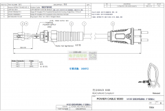 M300型欧规电源线（F型插头）,数量：1000pcs