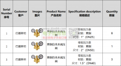 3款黄铜自来水减压阀，出口巴基斯坦！