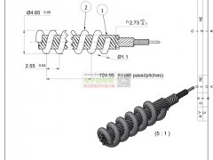 柔性传动轴/螺旋电缆， 首单1000米！