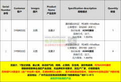 2款流量计，数量：共4台，出口沙特阿拉伯！